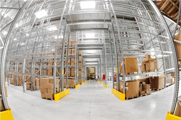 Example of a typical California Warehouse needing a Storage Rack Building Permit